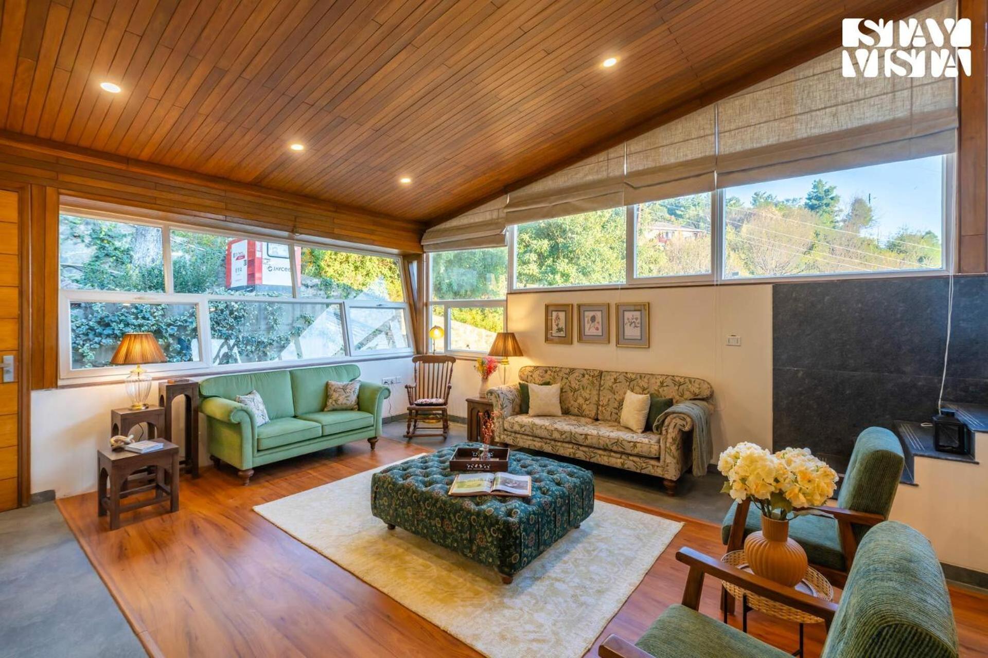 Stayvista At Nook - Elysium Estate 2 Bedroom Cottage With Hill View, Lawn 심라 외부 사진